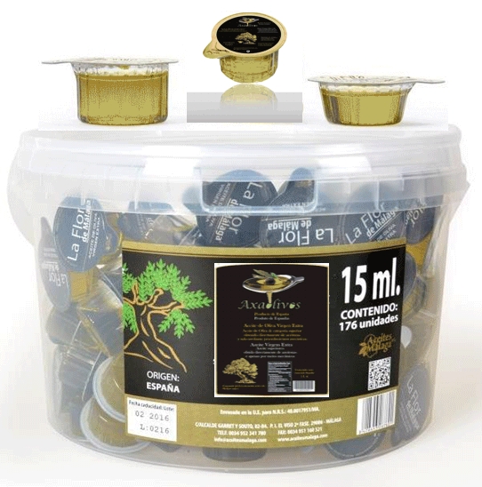 olive oil in jars, containers